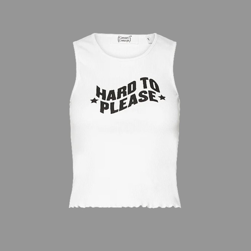 CANNARI CONCEPT Hard To Please Graphic Tank Top